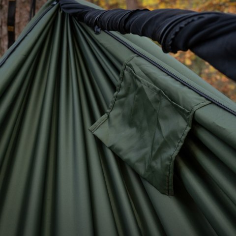 Hamak TigerWood Ważka V1 long z moskitierą Double Zip, zielony Tigerwood