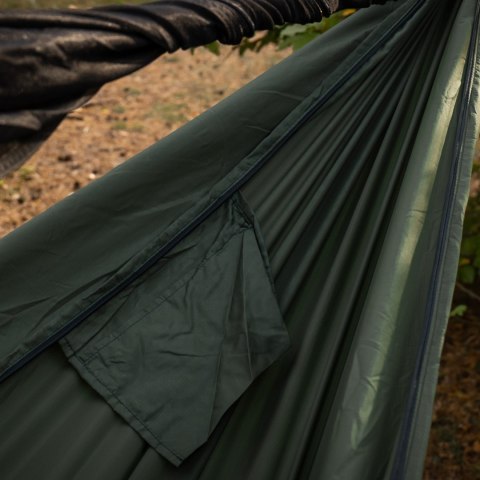 Hamak TigerWood Ważka V2 long z moskitierą Double Zip, zielony Tigerwood