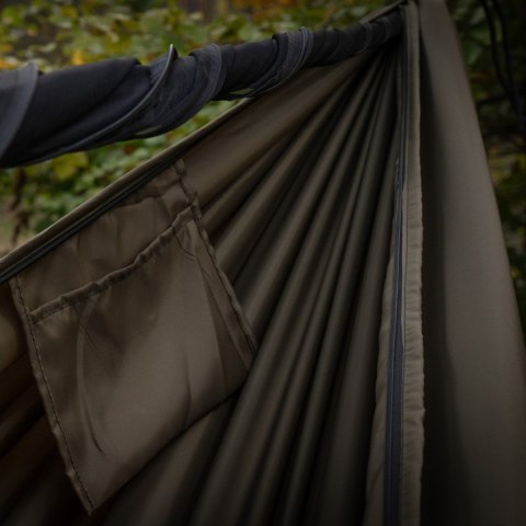 Hamak TigerWood Ważka V2 z moskitierą Double Zip, khaki Tigerwood
