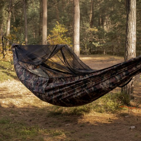 Hamak TigerWood Ważka V2 z moskitierą Pocket, kamuflaż Tigerwood