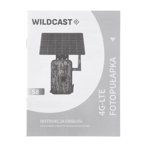 Kamera fotopułapka WildCast S8 GSM + panel solarny + karta pamięci 32 GB NN
