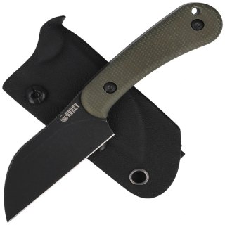 Nóż Kubey Rock Hopper Green Micarta, Blackwashed 14C28N by Scott Halpern (KU412F) Kubey Knife