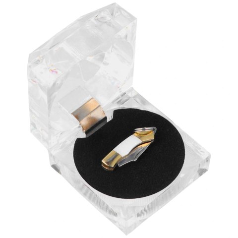 Nóż składany Third Decor Habitat Miniatura New Silver/Abalone, Mirror Polished 420 (N89-3) Decor Habitat