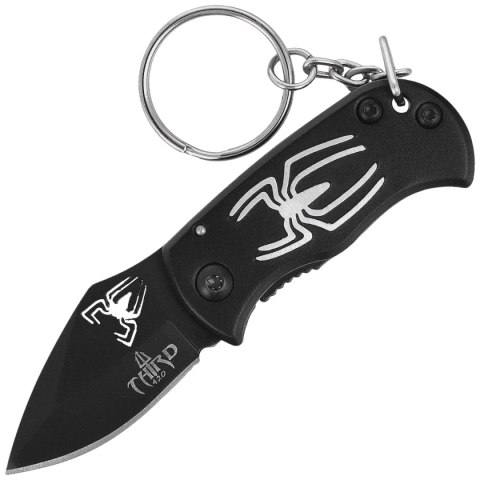 Nóż składany brelok Third Decor Habitat Spider Black Aluminium, Black 420 (N201A) Decor Habitat
