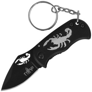 Nóż składany brelok Third Decor Habitat Scorpion Black Aluminium, Black 420 (N201S) Decor Habitat
