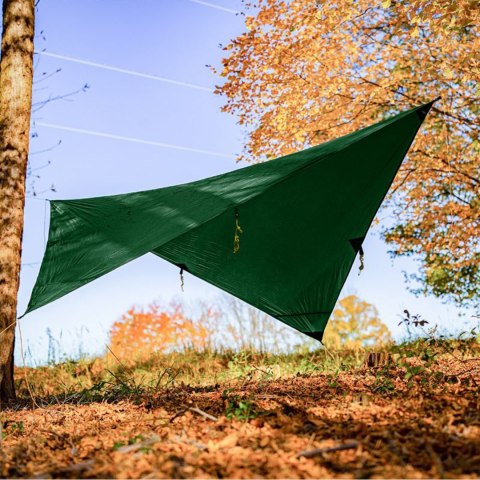 Tarp wodoodporny Ticket To The Moon Moon Tarp - ciemnozielony Ticket To The Moon