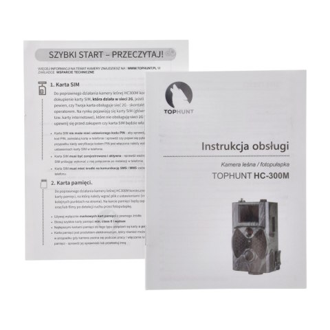 Fotopułapka GSM kamera leśna HC- 300M 40 IR 940nm Czujnik Ruchu v3 16MPX NN
