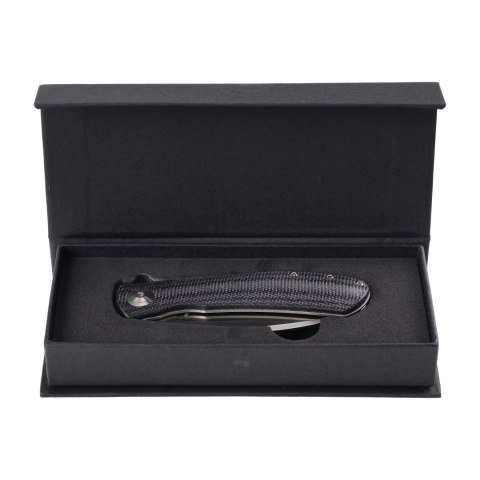 Nóż Składany Trollsky Knives Mandu EVO MTE008 Liner Lock Satin 14C28N, Black Micarta Trollsky Knives