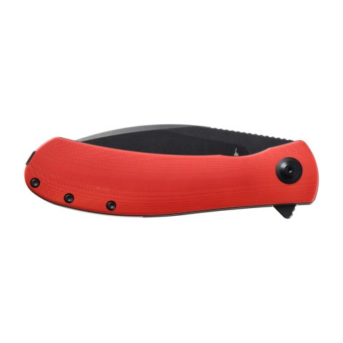 Nóż Składany Trollsky Knives Mandu XL MT021-XL Liner Lock Black 14C28N Red G10 Trollsky Knives