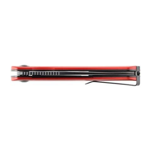 Nóż Składany Trollsky Knives Mandu XL MT021-XL Liner Lock Black 14C28N Red G10 Trollsky Knives