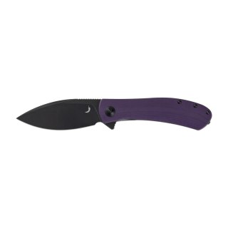 Nóż Składany Trollsky Knives Mandu XL MT022-XL Liner Lock Black 14C28N Purple G10 Trollsky Knives