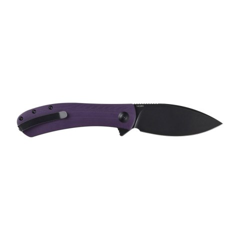 Nóż Składany Trollsky Knives Mandu XL MT022-XL Liner Lock Black 14C28N Purple G10 Trollsky Knives