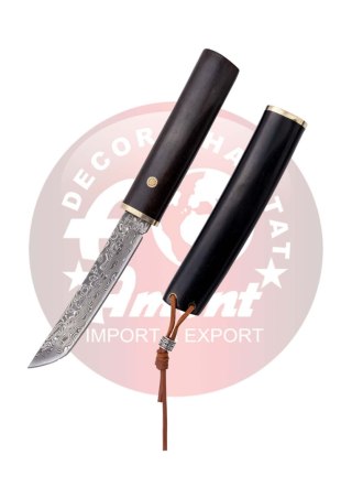 Nóż Tramuntana Knives Tanto H1201N Ebony, VG10 Damascus (TK-H1201N) Decor Habitat