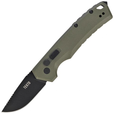 Nóż automatyczny Tekto A3 Delta Mini D/P OD Green G10, Black D2 (A3S_G1OD_D2BK1_A1) Tekto Knives