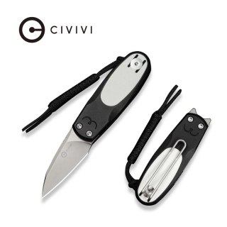 Nóż składany Civivi Purr Black-White G10, Stonewashed Nitro-V by Ostap Hel (C25054-2) Civivi by WE Knife