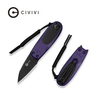 Nóż składany Civivi Purr Purple-Black G10, Black Stonewashed Nitro-V by Ostap Hel (C25054-3) Civivi by WE Knife
