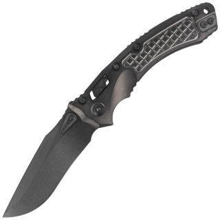 Nóż składany Microtech Marfione Select Amphibian Ram-Lok S/E Black Frag Titanium, Black DLC Stonewashed M390MK by Tony Marfione  Microtech Knives