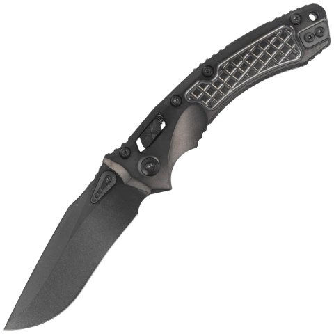 Nóż składany Microtech Marfione Select Amphibian Ram-Lok S/E Black Frag Titanium, Black DLC Stonewashed M390MK by Tony Marfione  Microtech Knives