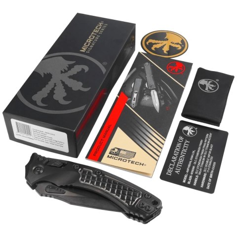 Nóż składany Microtech Marfione Select Amphibian Ram-Lok S/E Black Frag Titanium, Black DLC Stonewashed M390MK by Tony Marfione  Microtech Knives