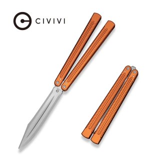 Nóż treningowy motylek Civivi Dracolisk Orange Aluminium, Satin 9Cr18MoV (C25028-2) Civivi by WE Knife