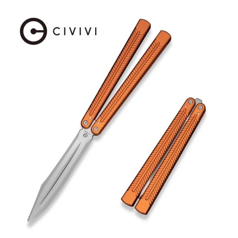Nóż treningowy motylek Civivi Dracolisk Orange Aluminium, Satin 9Cr18MoV (C25028-2) Civivi by WE Knife