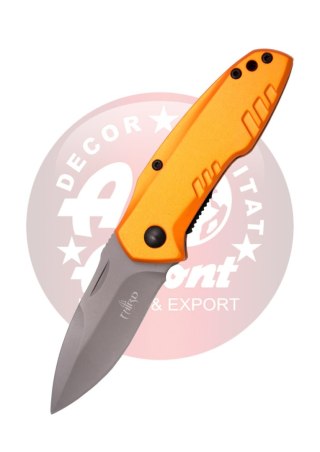 Nóż składany Third Decor Habitat N83O Orange Anodized Aluminum, Titanium Gray Coated 420 (TH-N83O) Decor Habitat