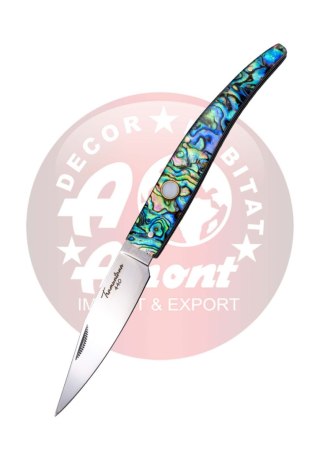Nóż składany Third Decor Habitat N92V Abalone/Acrylic, Mirror-Polished 440 (TK-N92V) Decor Habitat