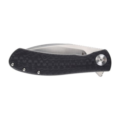 Nóż składany Trollsky Knives Mandu EVO MTE013 Liner Lock Satin MagnaCut Black CarbonTex G10 Trollsky Knives
