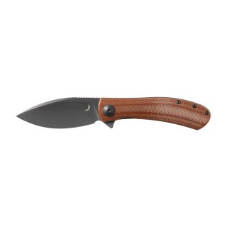 Nóż Składany Trollsky Knives Mandu EVO MTE006 Liner Lock Grey Stonewashed 14C28N Brown Micarta Trollsky Knives