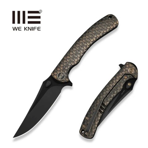 Nóż składany WeKnife Dracarys LE No 069/199 Bronze / Black Titanium, Black Stonewashed M390 (WE25061B-4) WE Knife