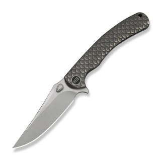 Nóż składany WeKnife Dracarys LE No 034/199 Gray Titanium, Stonewashed M390 (WE25061B-1) WE Knife