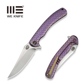Nóż składany WeKnife Dracarys LE No 034/199 Purple / Golden Titanium, Hand Rubbed Satin M390 (WE25061B-2) WE Knife