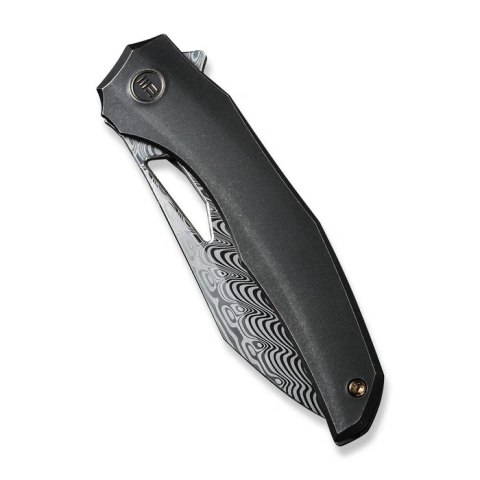 Nóż składany WeKnife Ignio Mystery Box Black Titanium, Damasteel Hakkapella by Toni Tietzel (WE22042B-DS1 MB) WE Knife