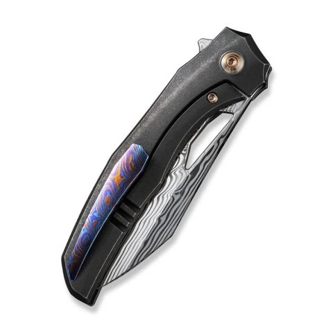 Nóż składany WeKnife Ignio Mystery Box Black Titanium, Damasteel Hakkapella by Toni Tietzel (WE22042B-DS1 MB) WE Knife