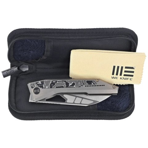 Nóż składany WeKnife Inceptus Champagne Titanium/Aluminium Foil Carbon Fiber, Satin M390 by Robert Saniscalchi (WE25017-4) WE Knife