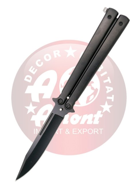 Nóż motylkowy Third Decor Habitat Balisong Black Stainless Steel, Black 420 (TH-24690) Decor Habitat