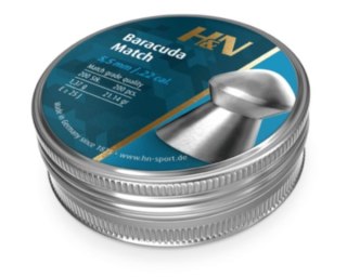 H&N Baracuda Match 5.52mm/.22 1.37g/21.14gr