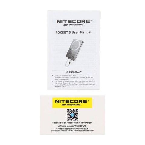 Ładowarka powerbank Nitecore Pocket 5 titanium gray Nitecore