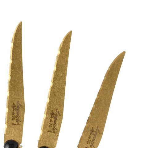 Nóż Laguiole do steków Prestige Line Style de Vie Gold Stonewash 6 szt. Laguiole