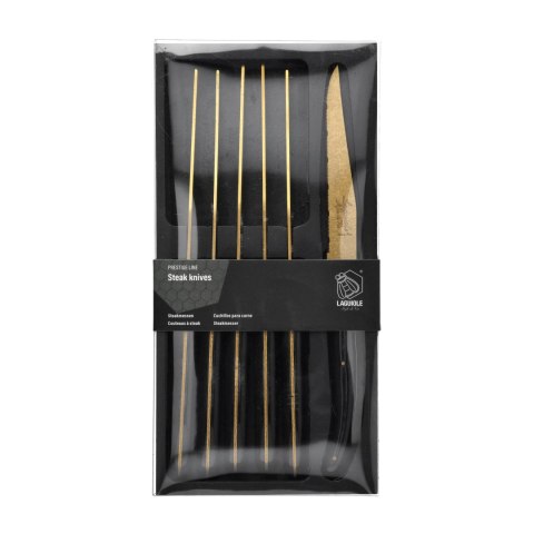 Nóż Laguiole do steków Prestige Line Style de Vie Gold Stonewash 6 szt. Laguiole