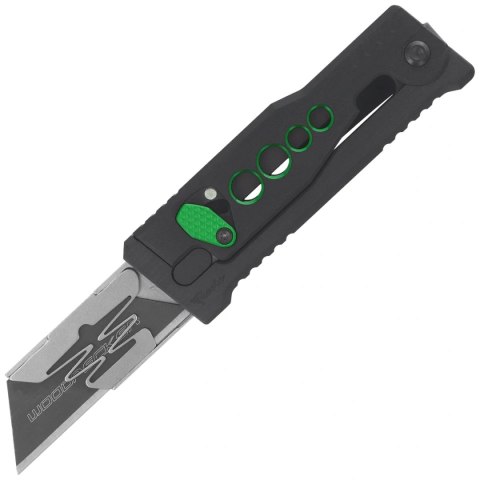 Nóż grawitacyjny Reate EXO-U Black-Green Speedhole Aluminium, Stainless Steel (EXO-U SBK.GR) Reate Knives