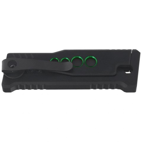 Nóż grawitacyjny Reate EXO-U Black-Green Speedhole Aluminium, Stainless Steel (EXO-U SBK.GR) Reate Knives