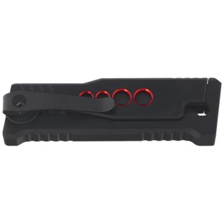 Nóż grawitacyjny Reate EXO-U Black-Red Speedhole Aluminium, Stainless Steel (EXO-U SBK.RD) Reate Knives