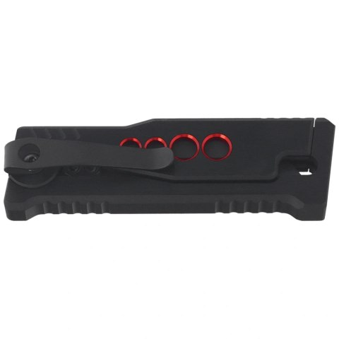 Nóż grawitacyjny Reate EXO-U Black-Red Speedhole Aluminium, Stainless Steel (EXO-U SBK.RD) Reate Knives
