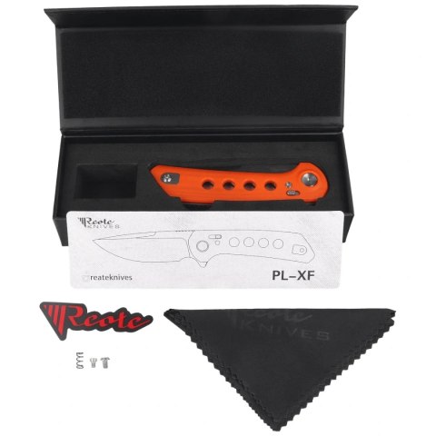 Nóż składany Reate PL-XF Orange G10, Stonewashed Nitro-V (PL-XF ORG10.STW) Reate Knives