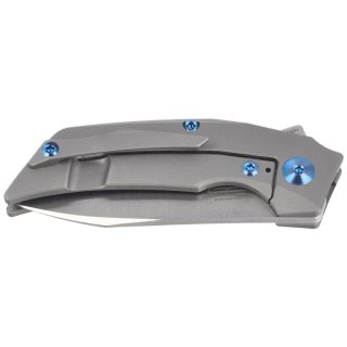 Nóż składany Reate T2500 Gray Titanium / Carbon Fiber, Satin M390 by Tashi Bharucha Reate Knives