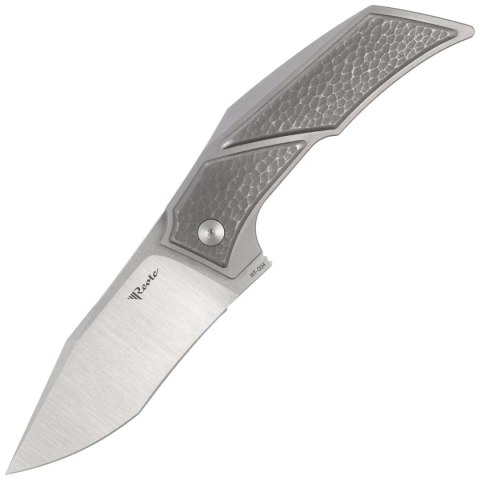 Nóż składany Reate T3500 Gray Titanium, Satin M390 by Tashi Bharucha Reate Knives
