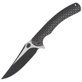 Nóż składany WeKnife Dracarys LE No 076/199 Black Titanium, Black Stonewashed / Satin M390 (WE25061B-5) WE Knife