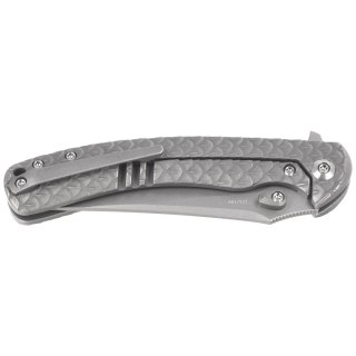 Nóż składany WeKnife Dracarys LE No 173/199 Gray Titanium, Stonewashed M390 (WE25061B-1) WE Knife