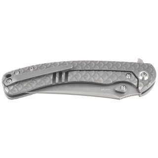 Nóż składany WeKnife Dracarys LE No 025/199 Gray Titanium, Stonewashed M390 (WE25061B-1) WE Knife